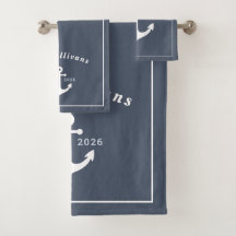Monogram Modern Kustanker Denim Blauwe Witte