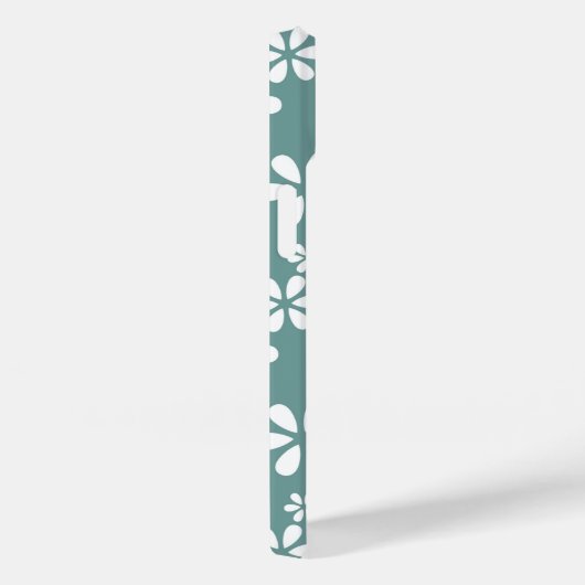 Monogram Modern Meisje Bloemen Patroon Gepersonali Case-Mate iPhone Case (Achterkant / Rechts)