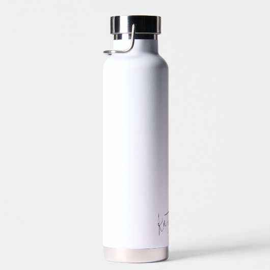 Monogram Modern minimaal handgeschreven script Waterfles (Rechts)