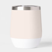 Monogram Modern Minimalistisch Elegant Blush Pink  (Achterkant)