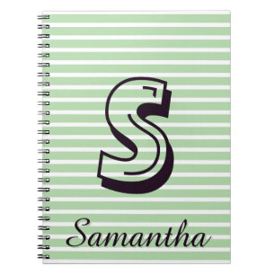Monogram Modern Preppy Back-To-School Notitieboek