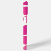 Monogram Modern Roze en Ivoor Giraffe Patroon Case-Mate iPhone Case (Achterkant / Rechts)