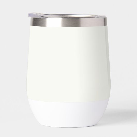 Monogram Modern Simple Elegant Ivory White Custom (Droite)