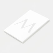 Monogram Modern Simple Minimalist Plain Post-it® Notes (Schuin)