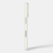 Monogram Modern Simple Monogrammed Ivory White Case-Mate iPhone Case (Achterkant / Rechts)