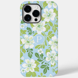 Monogram Modern Spring Primroses Bloemmotief Case-Mate iPhone 14 Pro Max Hoesje
