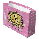 Monogram Modern Stijl Maak Je Eigen Groot Cadeauzakje (Achterkant Gekanteld)