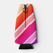 Monogram Modern Summer Stripes Cute Cool Flesjeskoeler (Achterkant)