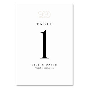 Monogram Modern Tafelnummer