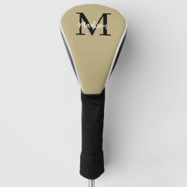 Monogram Modern Tan Black Sand Golfheadcover