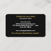 Monogram modern vastgoed 2025 visitekaartje (Achterkant)