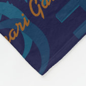 Monogram Moderne Collage van Initialen & Namen Fleece Deken (Hoek)