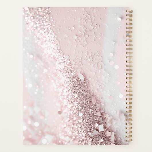 Monogram Moderne Glitter Planner (Achterkant)