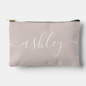 Monogram moderne kalligrafie roze ivoor script etui (Voorkant)