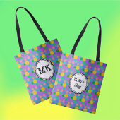 Monogram moderne kleurrijke pickleballs pickleball paddle