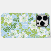 Monogram Moderne Lente Primroses Bloempatroon Case-Mate iPhone Case (Achterkant (horizontaal))