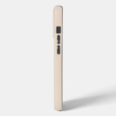 Monogram moderne minimale crème Case-Mate iPhone case (Achterkant / Links)