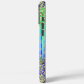 Monogram Moderne Zeemeermin Glitter Groen Blauw Case-Mate iPhone Case (Achterkant / Links)