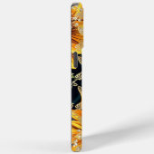 Monogram Moderne Zonnebloem Glitter Gepersonalisee Case-Mate iPhone Case (Achterkant / Rechts)