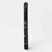 Monogram moderne zwarte en grijze marmer Case-Mate iPhone case (Achterkant/links)