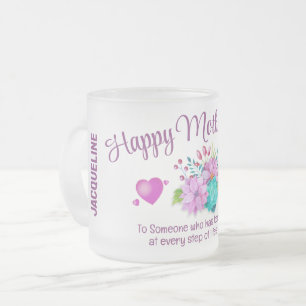 Monogram Moederdag Matglas Koffiemok