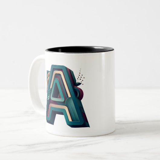 Monogram Mok - letter A (Voorkant links)