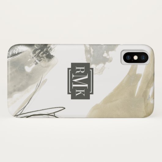 Monogram | Monochrome Momentum Case-Mate iPhone Case (Achterkant (horizontaal))