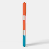 Monogram Monogrammering Eenvoudig Modern Oranje Bl Case-Mate iPhone Case (Achterkant / Rechts)