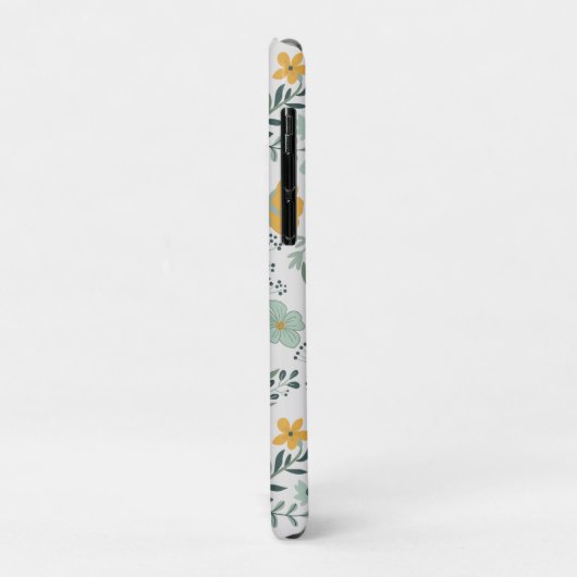 Monogram mooi botanisch bloemmotief Case-Mate iPhone case (Achterkant/links)
