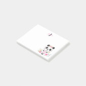 Monogram Mooie Panda Post-it® Notes (Schuin)