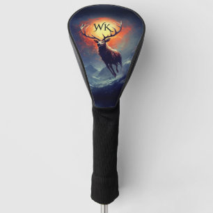 Monogram Mountain Buck loopt van brandend vuur Golfheadcover