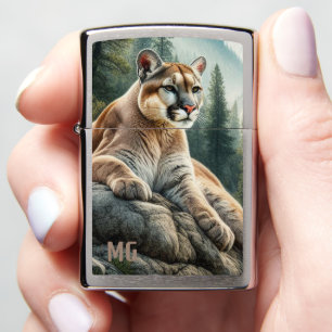 Monogram Mountain Lion Zippo-aansteker