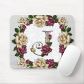 Monogram Mousepad Roos J Muismat (Met muis)