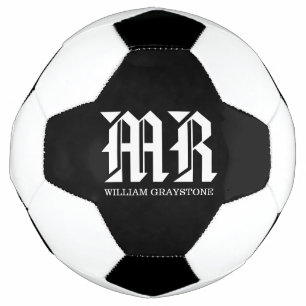 Monogram MR (zwart/wit) Voetbal