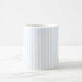 Monogram Mug Letter N, Blue Striped Koffiemok (Center)