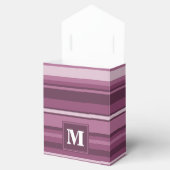 Monogram muggenstrepen bedankdoosjes (Geopend)