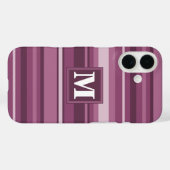 Monogram muggenstrepen Case-Mate iPhone case (Achterkant (horizontaal))
