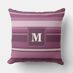 Monogram muggenstrepen kussen