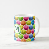 Monogram Multicolor Pickleball Koffiemok (Voorkant rechts)