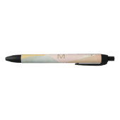Monogram Multikleur Modern Abstract Zwarte Inkt Pen (Bodem)