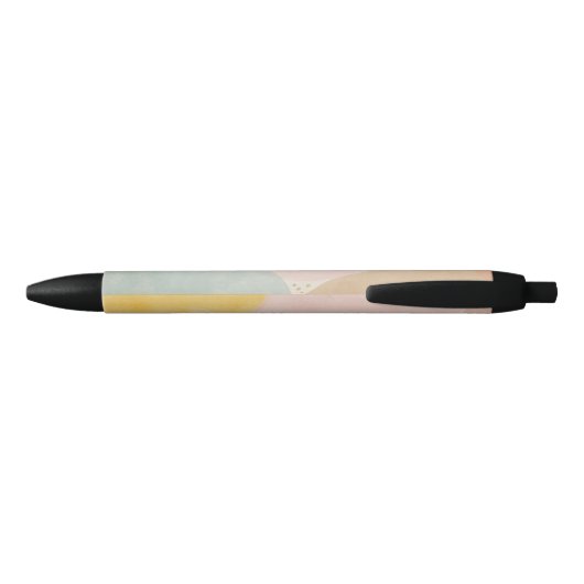 Monogram Multikleur Modern Abstract Zwarte Inkt Pen (Achterkant)