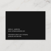 Monogram / Multiples (zwart) Visitekaartje (Achterkant)