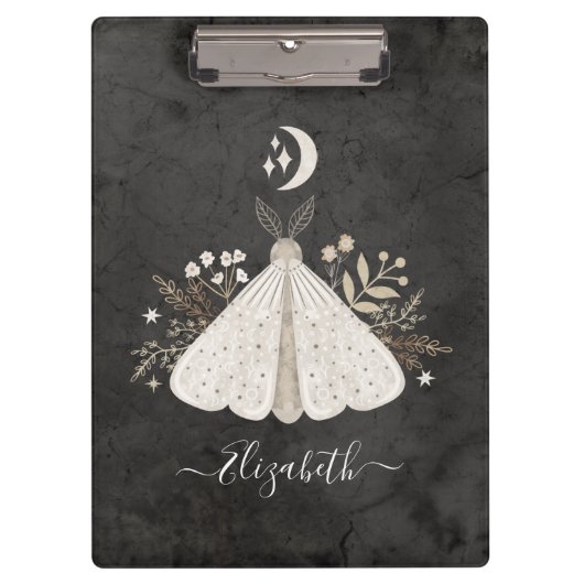 Monogram Mystical Celestial Luna Moth Klembord (Voorkant)