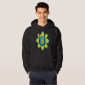 Monogram N Colorful Flower Hoodie (Voorkant volledig)