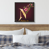Monogram N Premium gestreken Canvas (gloss) (Insitu (Slaapkamer))