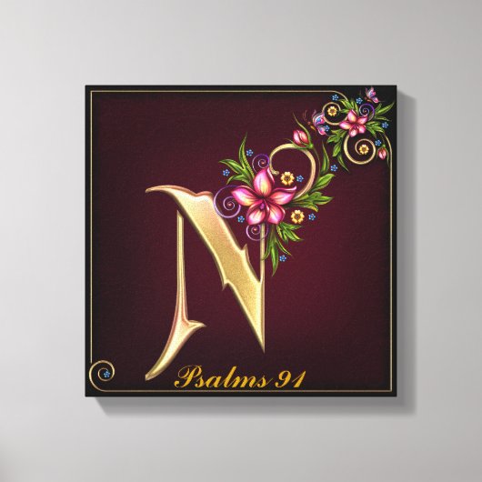 Monogram N Premium gestreken Canvas (gloss) (Voorkant)