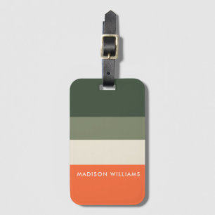 monogram, naam, bagagelabel