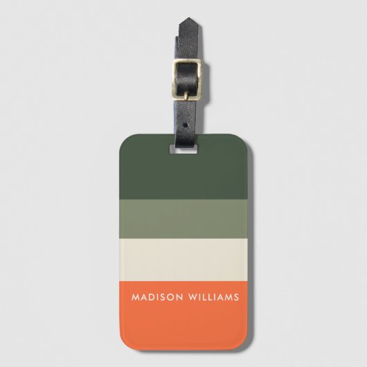 monogram, naam, bagagelabel (Voorkant (verticaal))