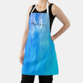 Monogram Naam Blauw Schort (Insitu)