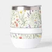 Monogram Naam Bloem Wildflower Boho Lavendel Chic (Links)